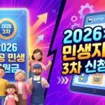 2026 민생지원금 3차 신청방법 완벽 가이드 (지역별 총정리) A_dynamic_and_eye-catching_3D_illustration_thumbna-1774424651554_11zon