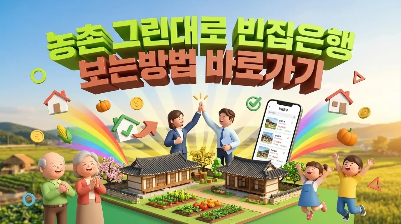 농촌 빈집은행 그린대로 보는방법 바로가기
