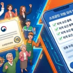 강한소상공인 지원금 자격 조건 완벽 가이드 (2026 최신) Dynamic_diagonal-split_energetic_3D_illustration_t-1774609044674_11zon