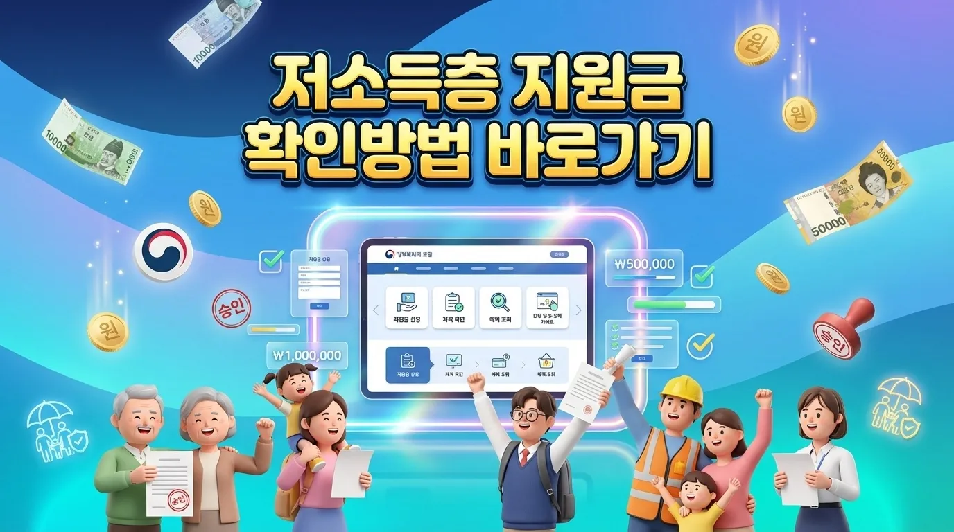 저소득층 지원금 확인방법