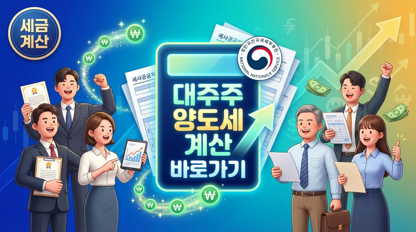 대주주 양도세 계산