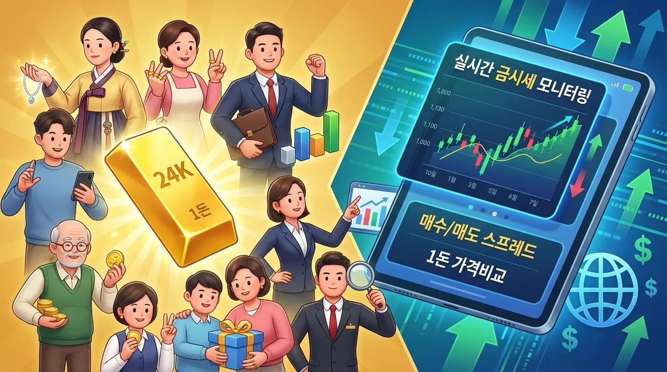 순금 1돈 살때 팔때 차이
