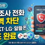 여론조사 전화 차단 방법 총정리 2026 (SKT·KT·LG U+·알뜰폰 10초 완료) 여론조사 전화 썸네일