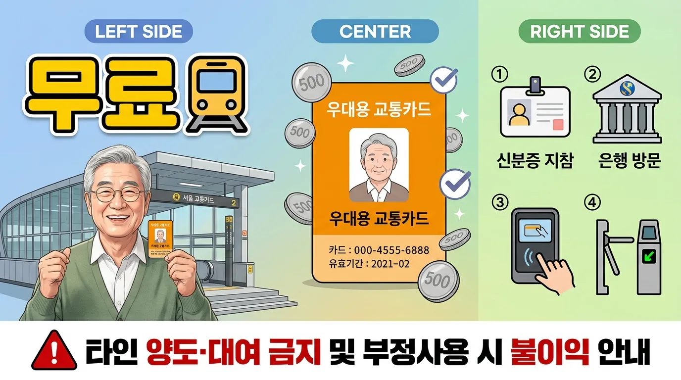 지하철 무료 승차권 발급방법