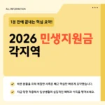 2026 민생지원금 지급일·금액·신청 방법 – 경기·부산·인천·대구·광주·경남 지역별로 다릅니다 2026 민생지원금