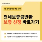 전세보증금반환보증 신청 바로가기 - 보증금 지키려면 지금 바로 가입하세요 전세보증금반환보증 신청 바로가기