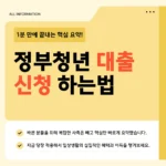 정부청년대출 종류·자격 조건·금리 한눈에 - 나에게 맞는 대출 찾는 법 2026 정부청년대출 신청하는법